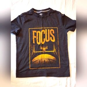Old Navy Focus Graphic Kids T-Shirt - Black and Orange